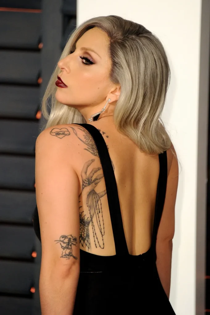 Celebrity Tattoos and What They Mean 11 01 lady gaga tattoos 2016 billboard 1240