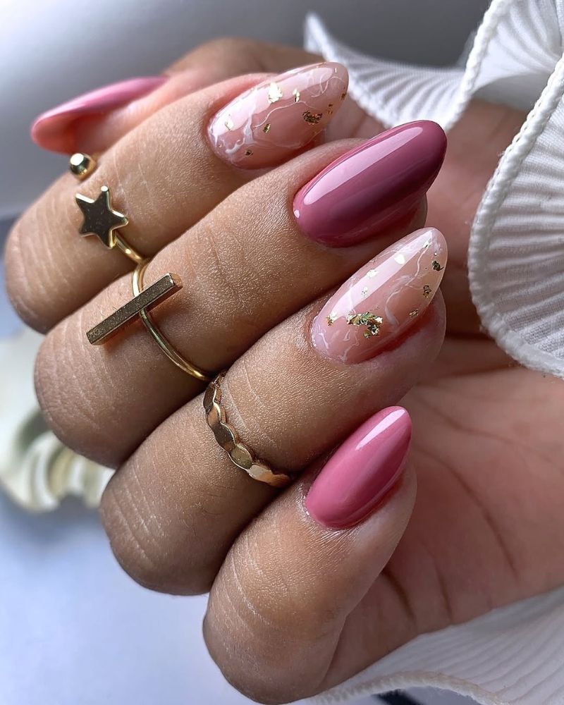 10 Nail Colors That Never Go Out of Style (Timeless Trends) 5 4 pink nails with a design