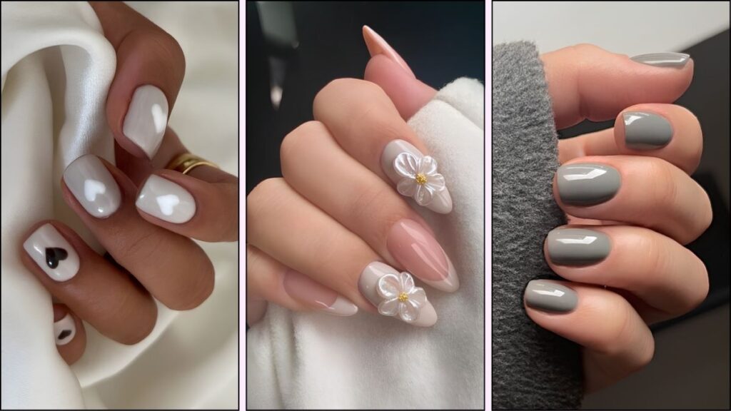10 Nail Colors That Never Go Out of Style (Timeless Trends) 6 Gray nail ideas