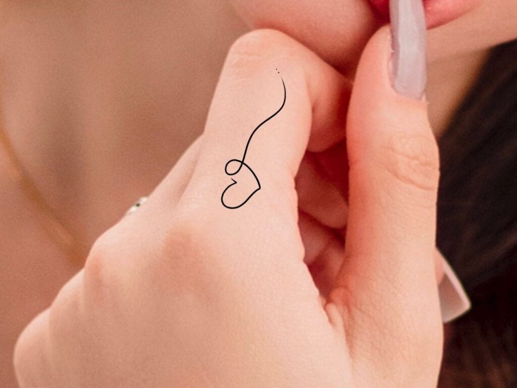 Top 30 Small Tattoo Ideas for Women in 2025 2 Heart Finger Temporary TattooSmall Heart Tattoo Tiny Love Friendship 1