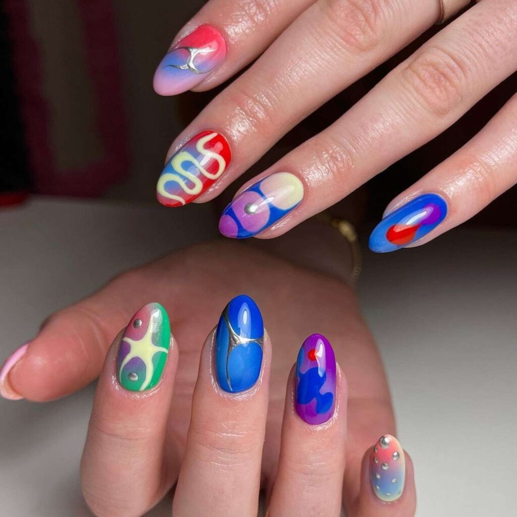Top 25 Nail Art Designs You’ll See Everywhere in 2025 8 MismatchAuraNails ed82d056b9d4424a988258ddd9d1b54f