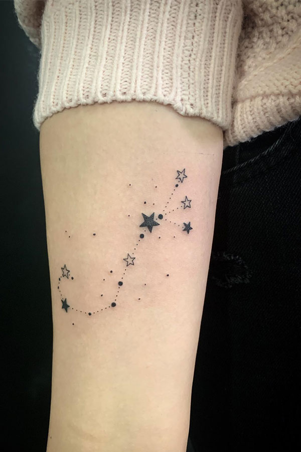 30 Small Tattoo Ideas with Big Meaning (Minimalist Ink Guide) 24 constellation tattoo 3