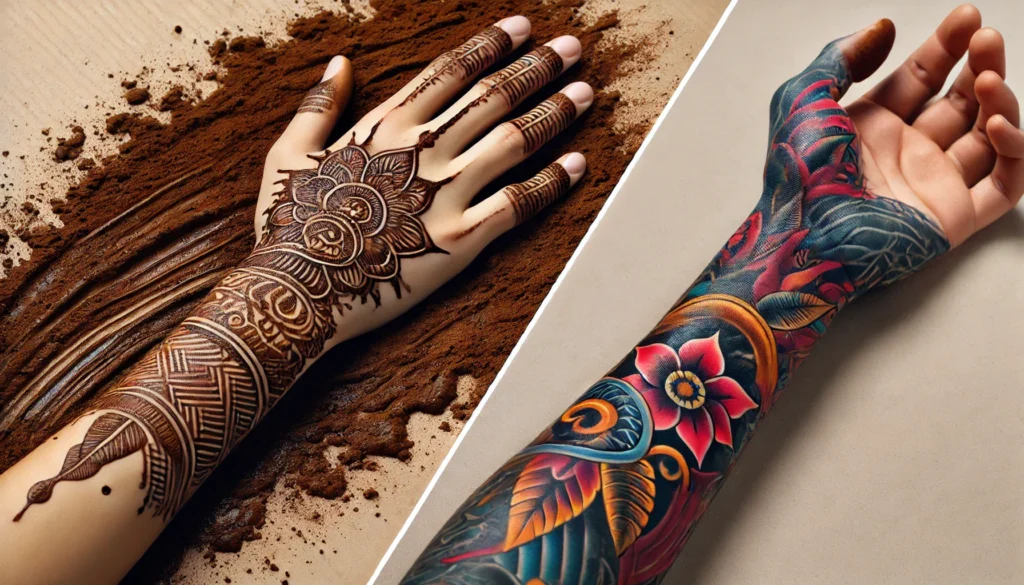 Tattoo Myths Busted: Separating Fact from Fiction 17 henna vs tattoo