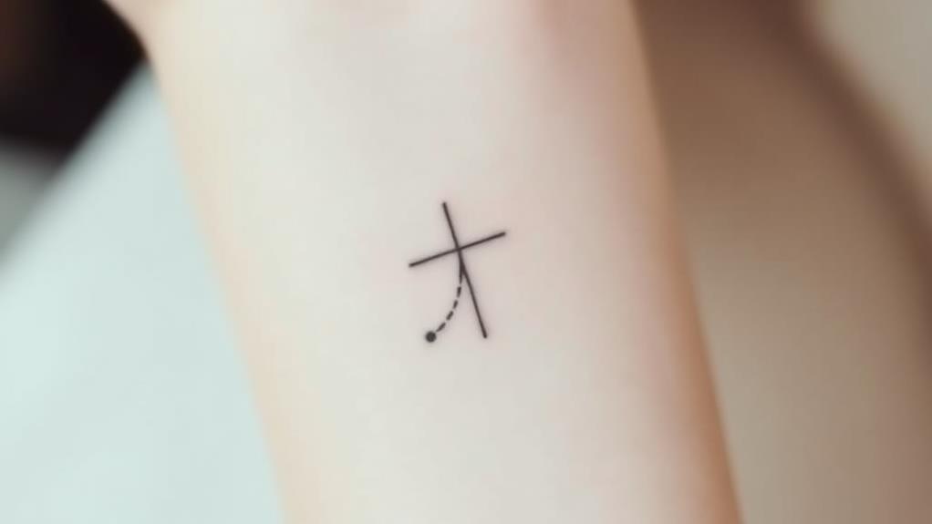 Top 30 Small Tattoo Ideas for Women in 2025 18 simple dot cross design