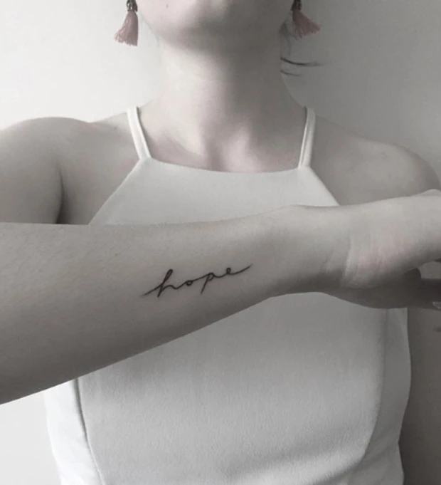 Best Minimalist Tattoo Ideas for 2025 – Elegant and Meaningful Designs 4 small meaningful tattoos hope