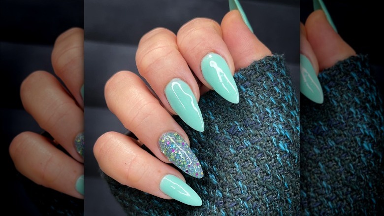 Summer Nail Trends That Will Dominate Instagram in 2025 8 sparkly sea glass nails 1684361266