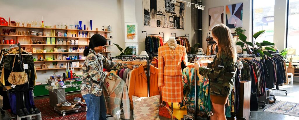 Sustainable Fashion in 2025: How to Build a Stylish & Eco-Friendly Wardrobe 5 vintage shop union market tony powell